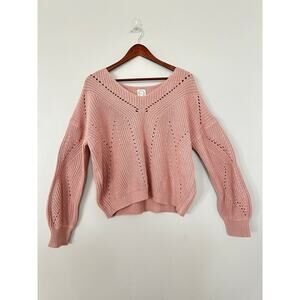 Blue Rain Knit Sweater Size Large